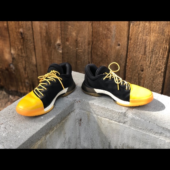 adidas Other - Adidas Harden black and yellow sneakers 8 1/2